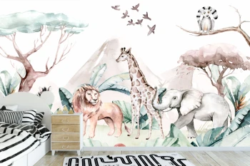  Fototapeta dla dzieci safari, Afryka M019