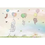  Fototapeta dla dzieci słonik, miś, króliczek dwk018