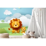  Fototapeta dla dzieci safari, lew,  dwk030