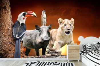  Fototapeta dla dzieci król lew dwk034