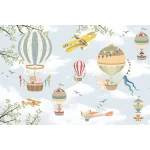   Fototapeta dla dzieci balony, samoloty dwk001