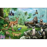  Fototapeta dla dzieci dzikie zwierzęta dwk054