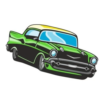  Naklejka kolorowa hot rod 54