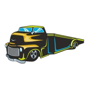  Naklejka kolorowa hot rod 139