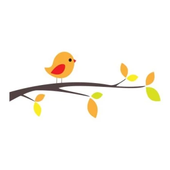  Naklejka kolorowa ptaszek 20