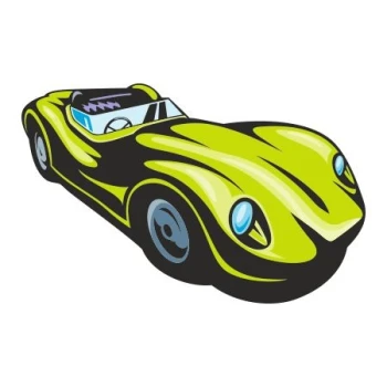  Naklejka kolorowa samochód 2