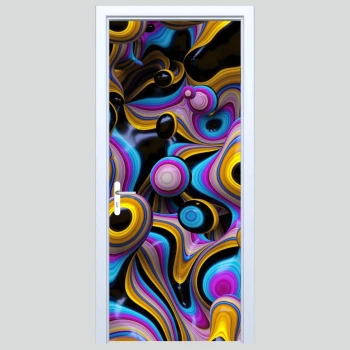  Naklejka na drzwi abstrakcja 261s