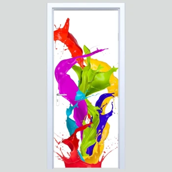 Naklejka na drzwi abstrakcja 265s