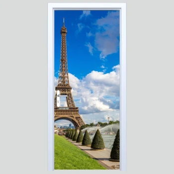  Naklejka na drzwi Wieża Eiffla 254s
