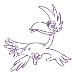  naklejka ścienna ptak p45