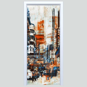  Naklejki na drzwi miasto 284s