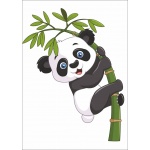 Plakat dla dzieci panda p075