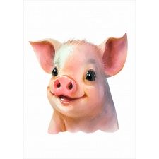 Plakat dla dzieci świnka PS221